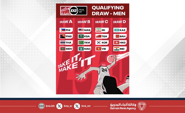 سحب قرعة كأس آسيا لكرة السلة 3x3 بمشاركة منتخبنا للرجال والسيدات